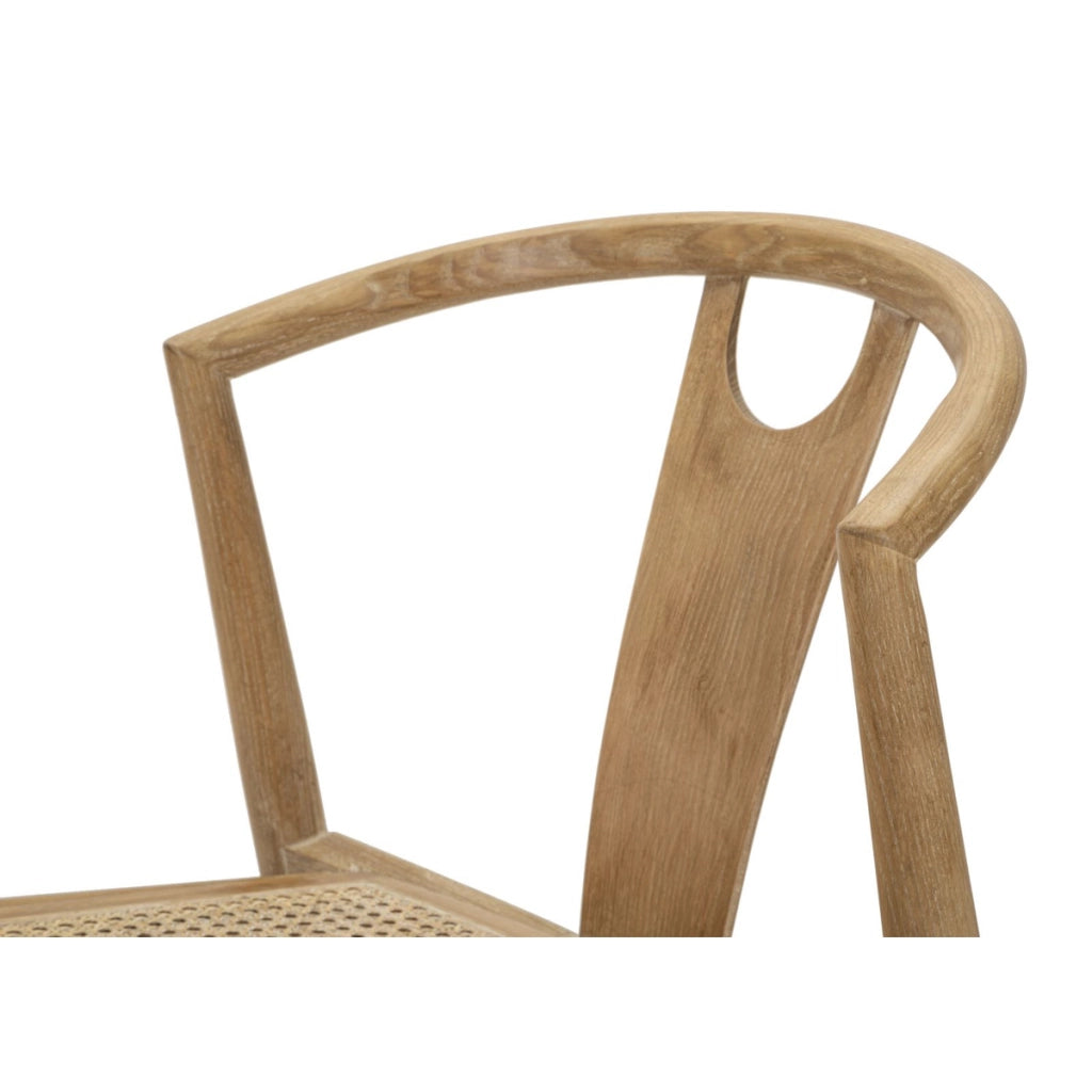 Set di 2 Sedie Natura 7, Marrone, Rattan, 56x53x76 cm
