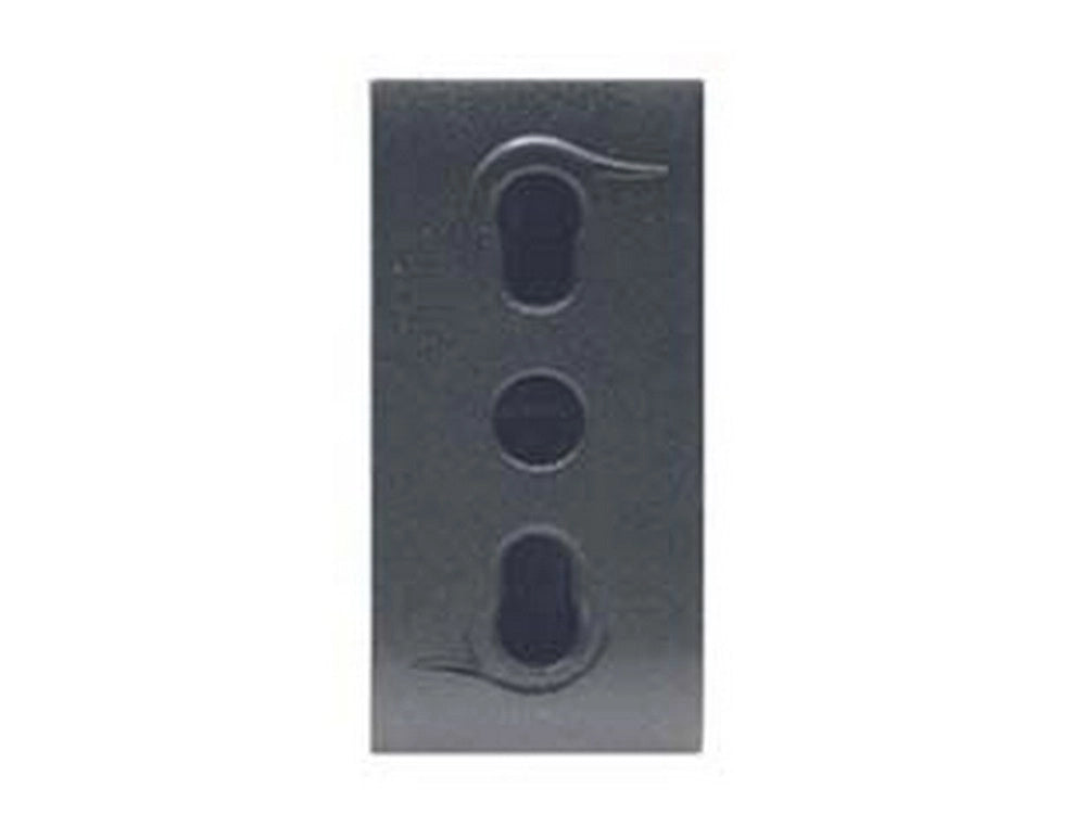 6pz presa sicurezza bivalente "onda"  - 2 poli+terra 10/16a alveoli ø mm.4/5 (7 cod:ferx.fer433679