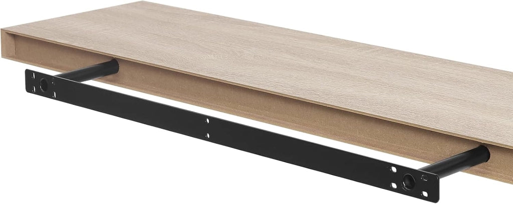 Mensole da Muro, Set di 4 Mensole da Muro, Quercia, 50cm, in Legno MDF, Librerie Scaffale da Parete Portaoggetti, Stile rétro, Mensole Sospese Decorative per Salotto Cucina Corridoio