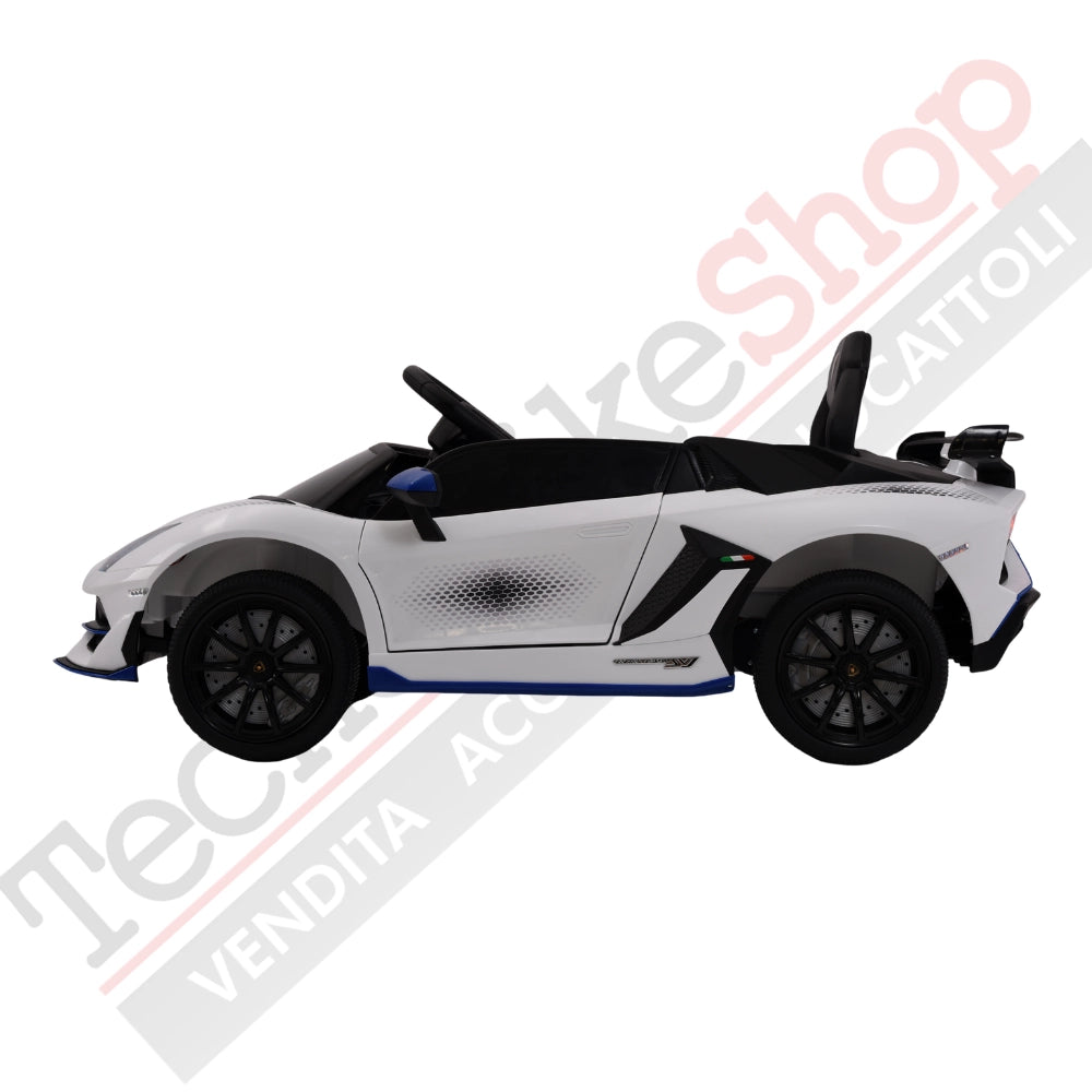 Tecnobike Shop - Auto Elettrica Per Bambini Lamborghini Svj Small 12V-Bianco