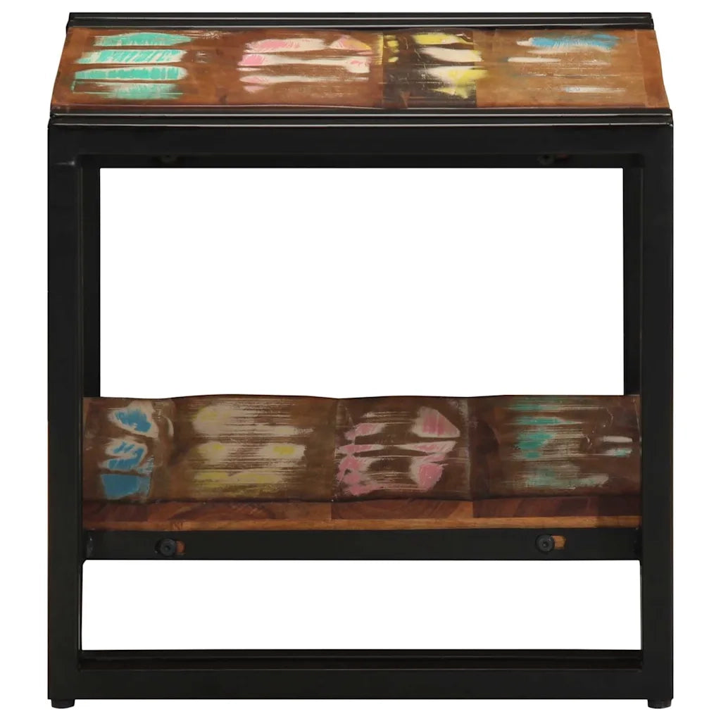 Tavolino da salotto 40 x 40 x 38 cm Legno Recuperato Massello 4102726
