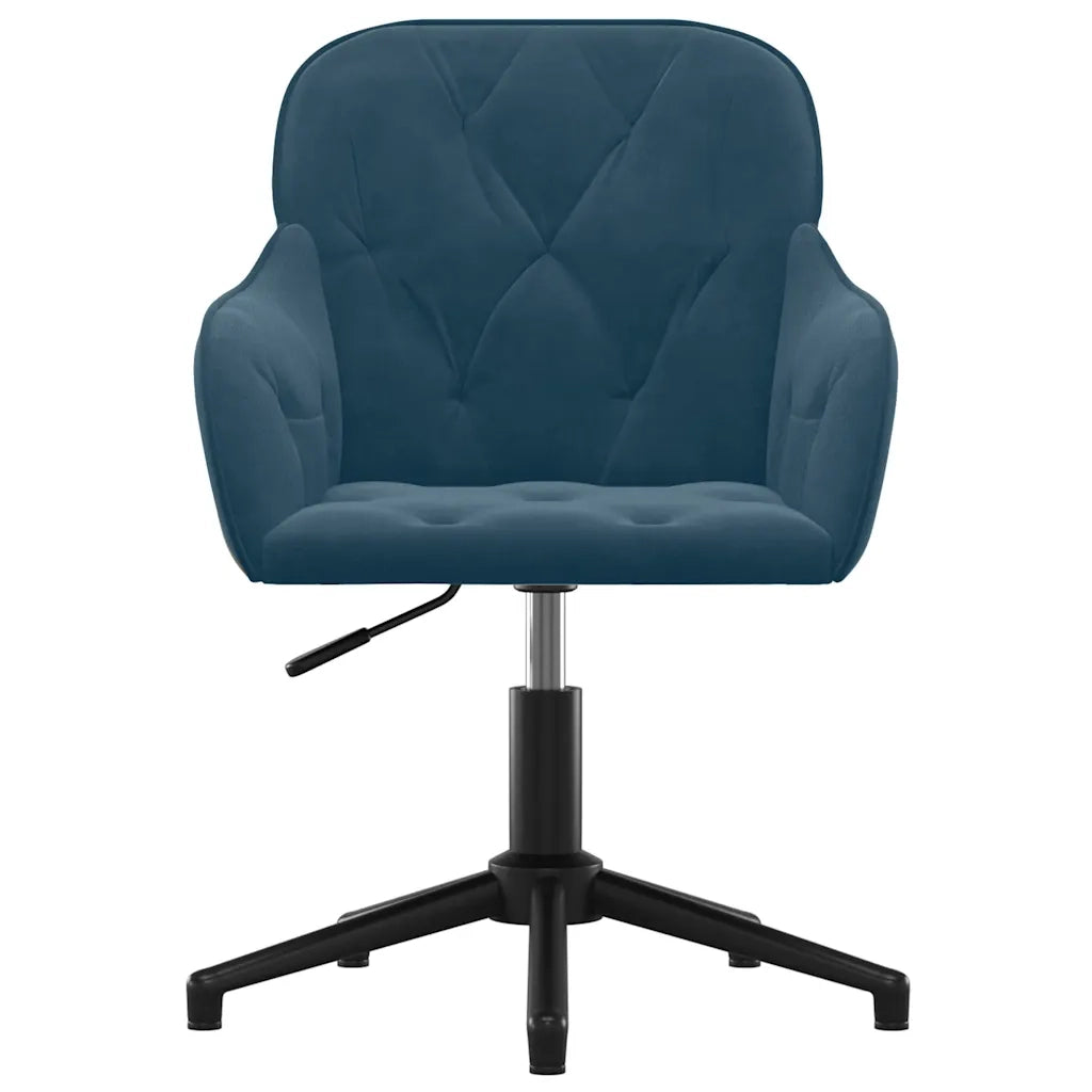 Sedie da Pranzo Girevoli 2 pz Blu in Velluto 3103376