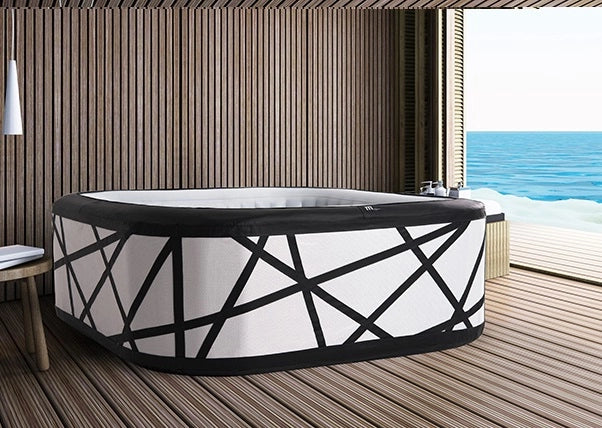 Minipiscina idromassaggio rigida da esterno, 6 sedute 185x185cm Mspa Soho