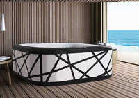 Minipiscina idromassaggio rigida da esterno, 6 sedute 185x185cm Mspa Soho