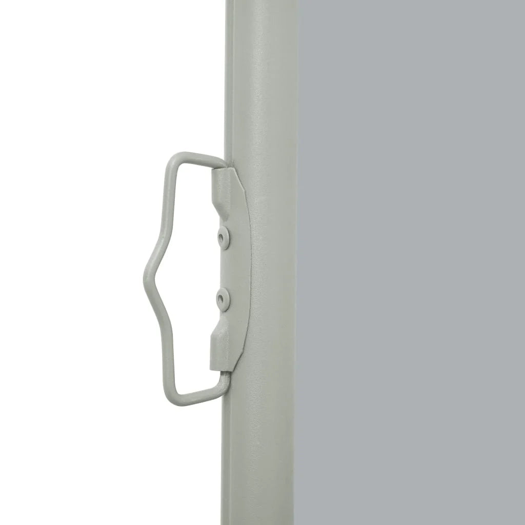 Tenda da sole laterale retrattile/schermo privacy per patio giardino terrazza balcone 140 x 500 cm grigio 02_0007255