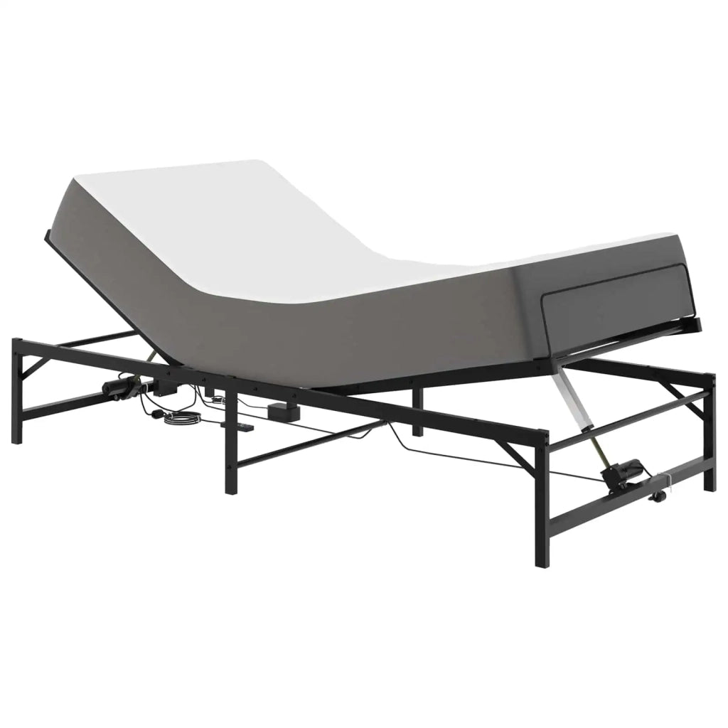Telaio Letto Elettrico Regolabile Nero 100 x 190 cm Acciaio 42021380