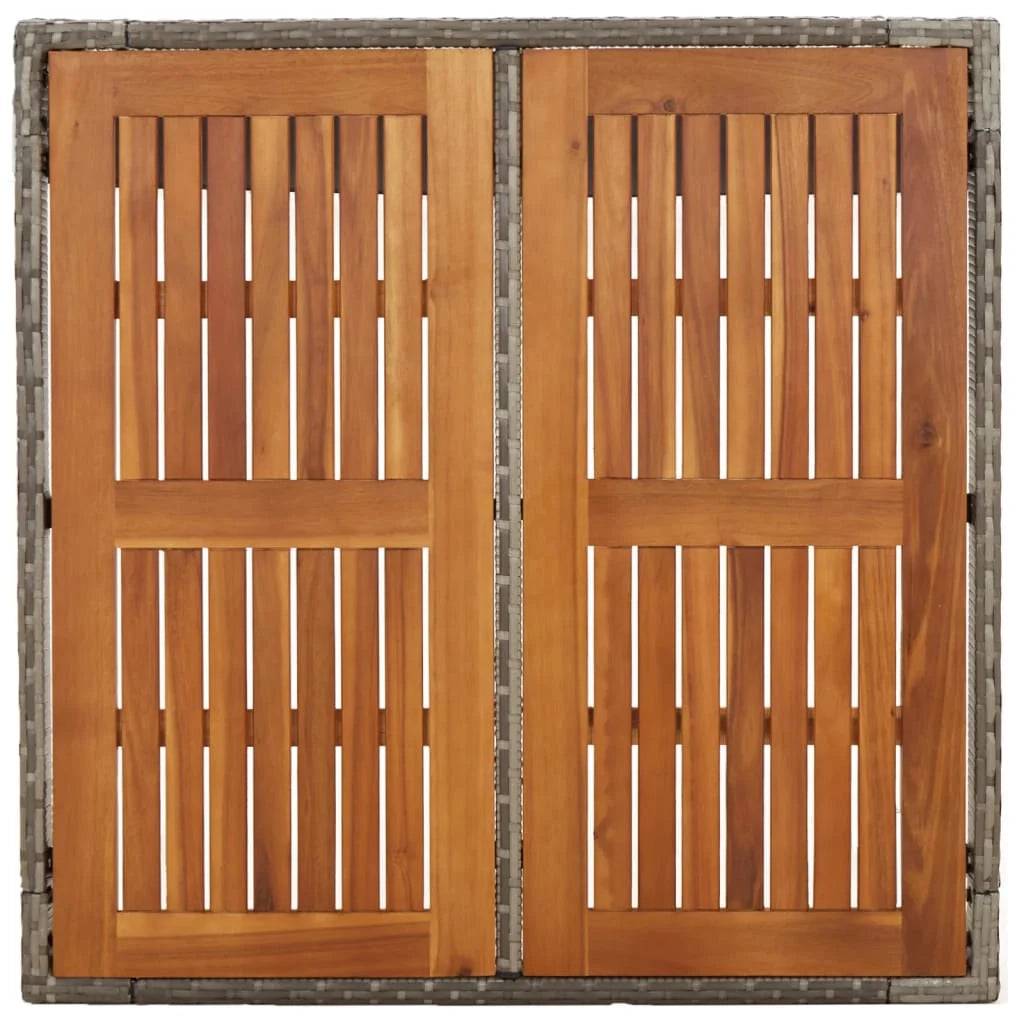 Set da pranzo da giardino da 3 pezzi per mobili da esterno con cuscini grigi 02_0013587