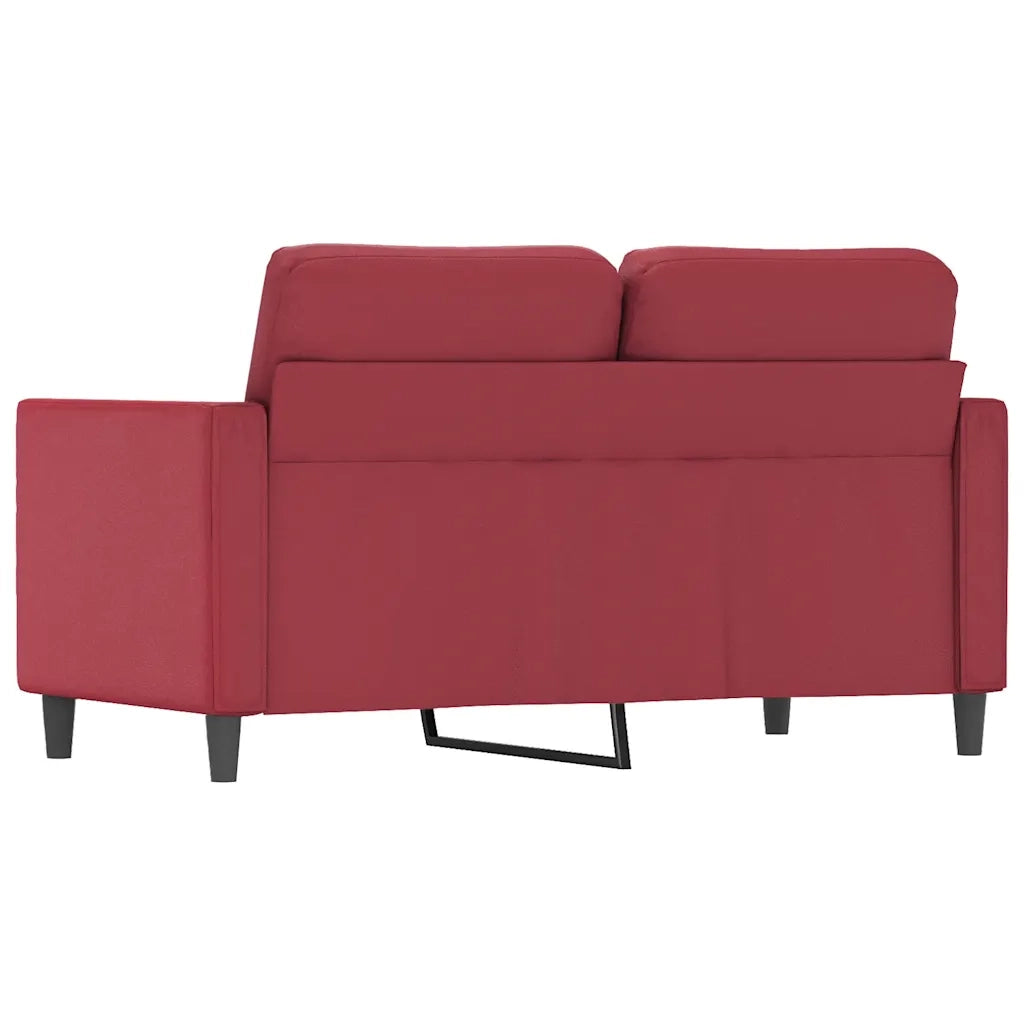 Divano a 2 Posti-Sofa 2 Posti Rosso Vino 120 cm in Similpelle 170539