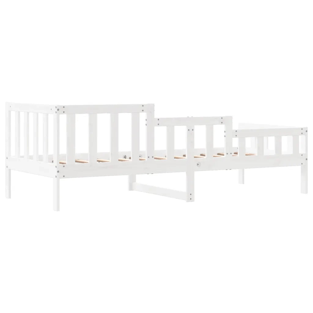 Dormeuse senza Materasso-Divano Letto-Struttura Letto Bianca 90x200 cm Legno Massello Pino 961315