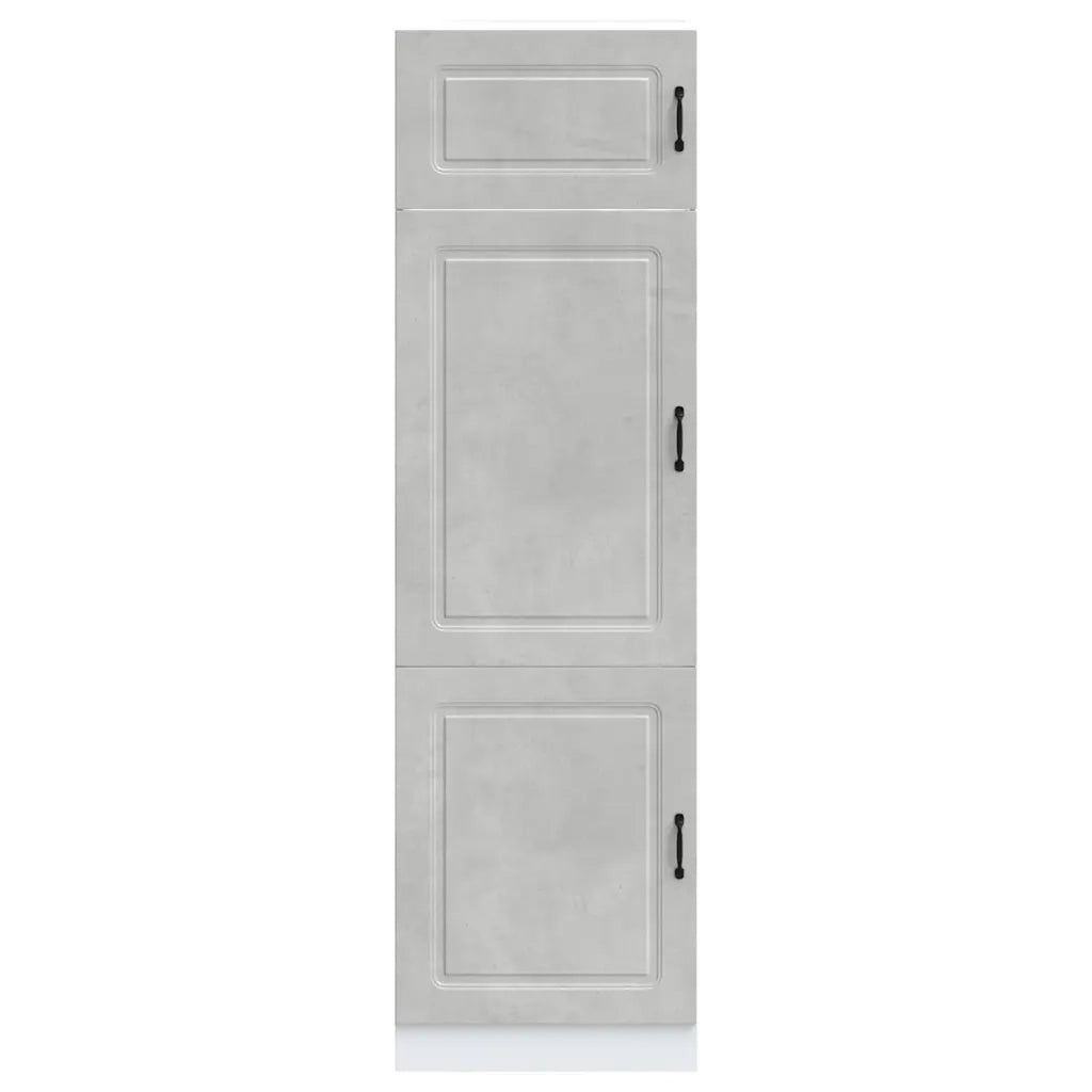 Armadio da Cucina Kalmar Grigio Cemento in Legno Multistrato