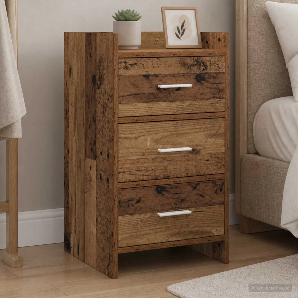 Comodini Legno antico 40 x 36 x 70 cm Legno ingegnerizzato 8011033