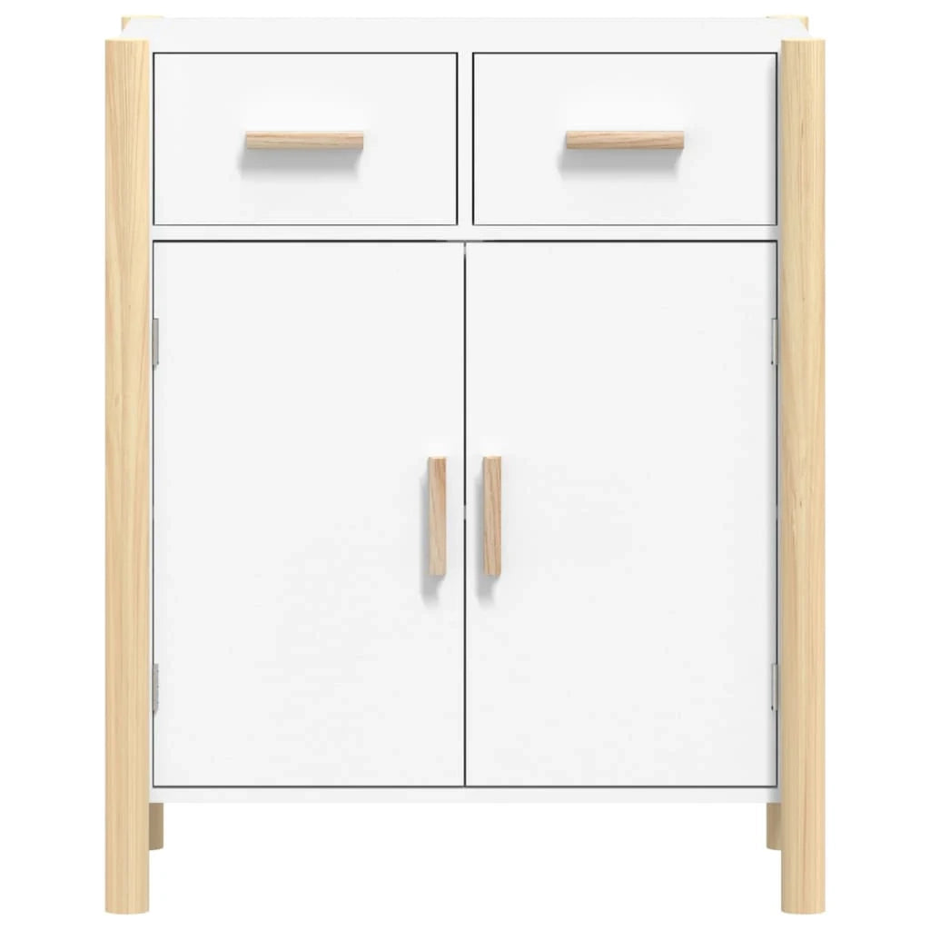 Buffet credenza cassettiera mobiletto mobile contenitore organizer per cucina soggiorno salotto 62 x 38 x 75 cm legno ingegnerizzato bianco 02_0030379