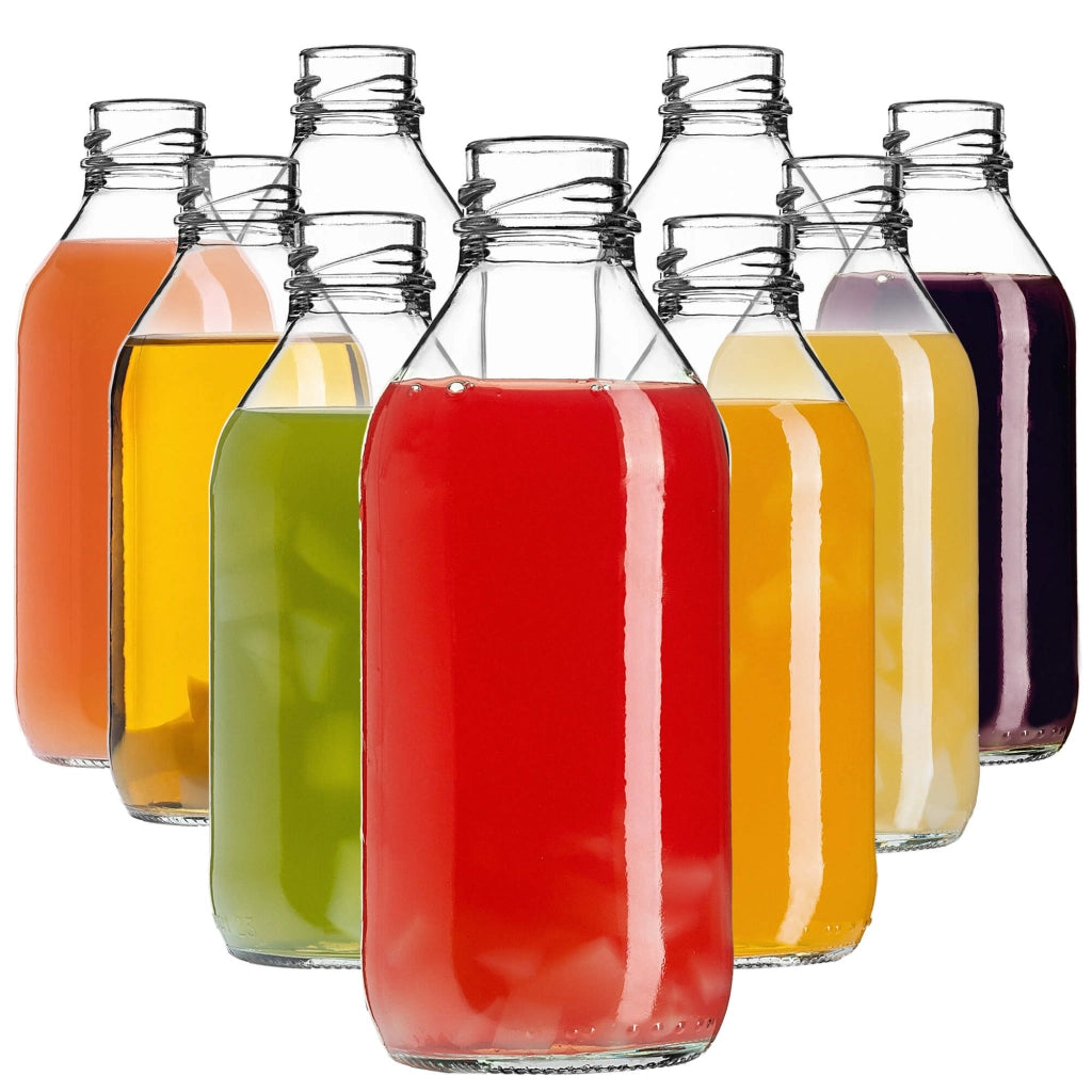 Bottiglia in vetro KADAX da 330 ml, bottiglie per vino, liquori, distillati clandestini, tappi Kubuś (10 pezzi).
