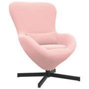 Poltrona | Sedia Relax uovo Rosa 63 x 73 x 90 cm Tessuto