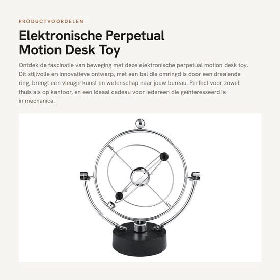Giocattolo di Movimento Perpetuo per Ufficio - Movimento Cinetico - Design Innovativo - Decorazione per Casa e Ufficio - Sfera a Pendolo - Perfetto per Relax e Diversione