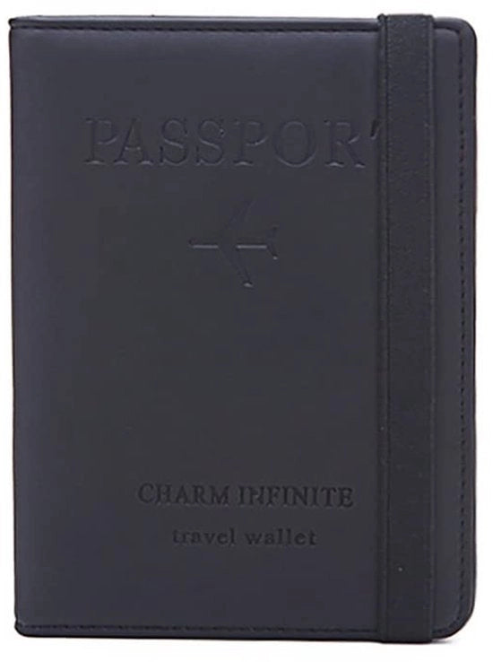 Portamoneta RFID con Blocco - Porta Passaporto Multifunzionale - 4 Facciate per Carte - 1 Faccia per Passaporto - 1 Faccia per Moneta - Progettazione Elegante - Porta Passaporto