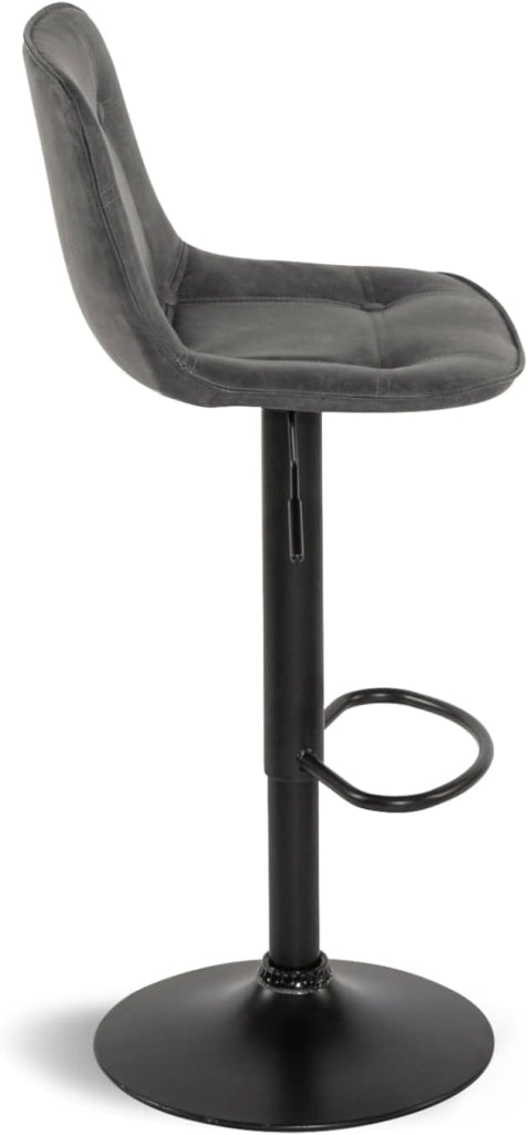 Set di 4 sgabelli da bar DENVER grigio vintage