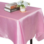 Tavolo quadrato con tovaglia di seta - 2-pack - 145 cm x 300 cm Tavolo quadrato con tovaglia di poliestere - Sovraccoperta morbida e liscia - Tela liscia - Lavabile - Adatto per matrimoni, ricevimenti e banchetti