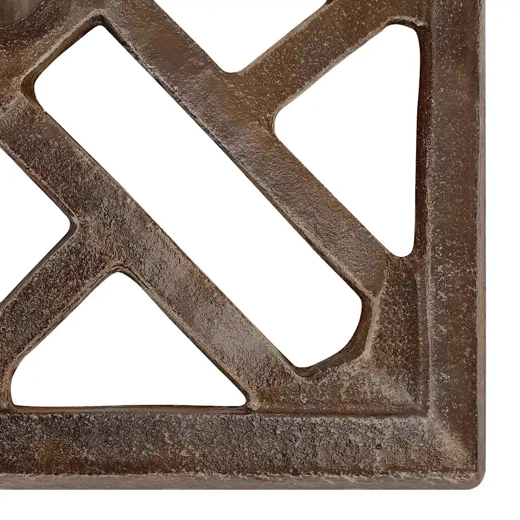 Base per Ombrellone Bronzo 44x44x31 cm in Ghisa CFW6223780