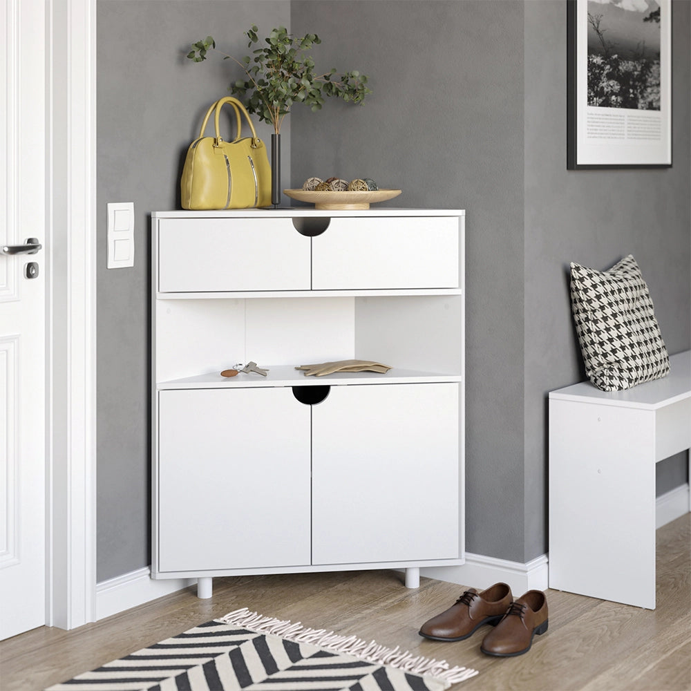 Vicco Credenza Bianco 79 x 96 cm con 4 scomparti