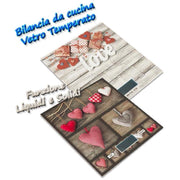 Bilancia da cucina digitale in vetro temperato shabby 2 Decori