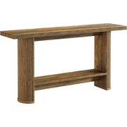 Consolle stretta per ingresso e soggiorno in legno ingegnerizzato marrone 153x38x16 cm