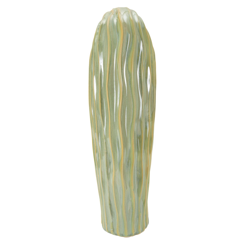 Batesiro, Vaso Finitura Effetto Materico, Verde