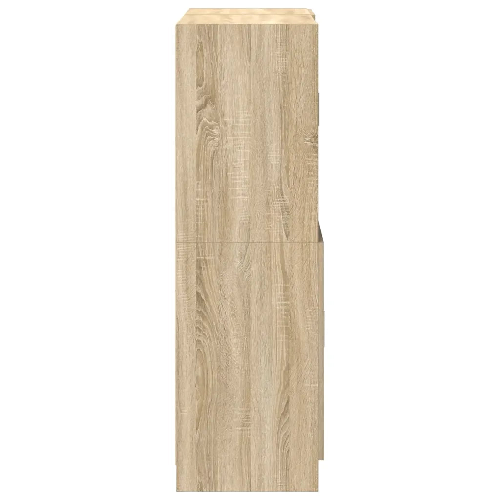 vidaXL Set di Mobili da Cucina 2 pz Rovere Sonoma in Truciolato
