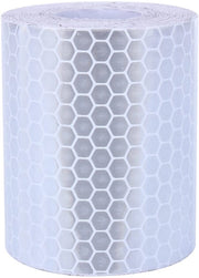 Tape di Avviso PVC - Nastro Riflettente - Marcatura di Sicurezza - Adesivo per Zone di Pericolo - 5cm Larghezza - Per Auto/Velocipedi - Nastro Riflettente