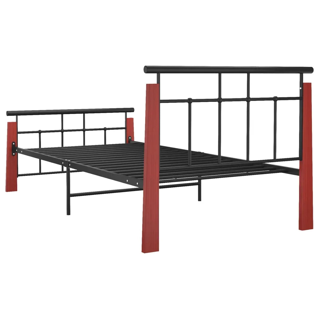 Giroletto in Metallo e Legno Massello di Rovere 90x200 cm 324890