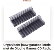 Sostituto CD per grande capacità - Supporto CD per console - Adattatore per console PS4/SLIM/PRO - Fermo per schede di gioco - Fatto in ABS - Leggero - Facile da installare