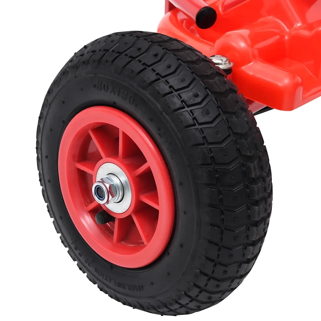 Go Kart a Pedali con Pneumatici Rosso CFW9260259