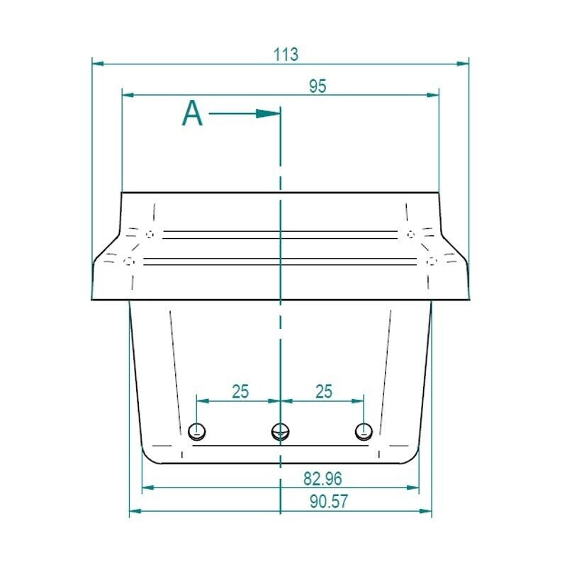Braciere in ghisa per Stufa a Pellet 113mm x 93mm H: 81mm Bocca: 95x82mm - GHISA di 6,5mm 14809010