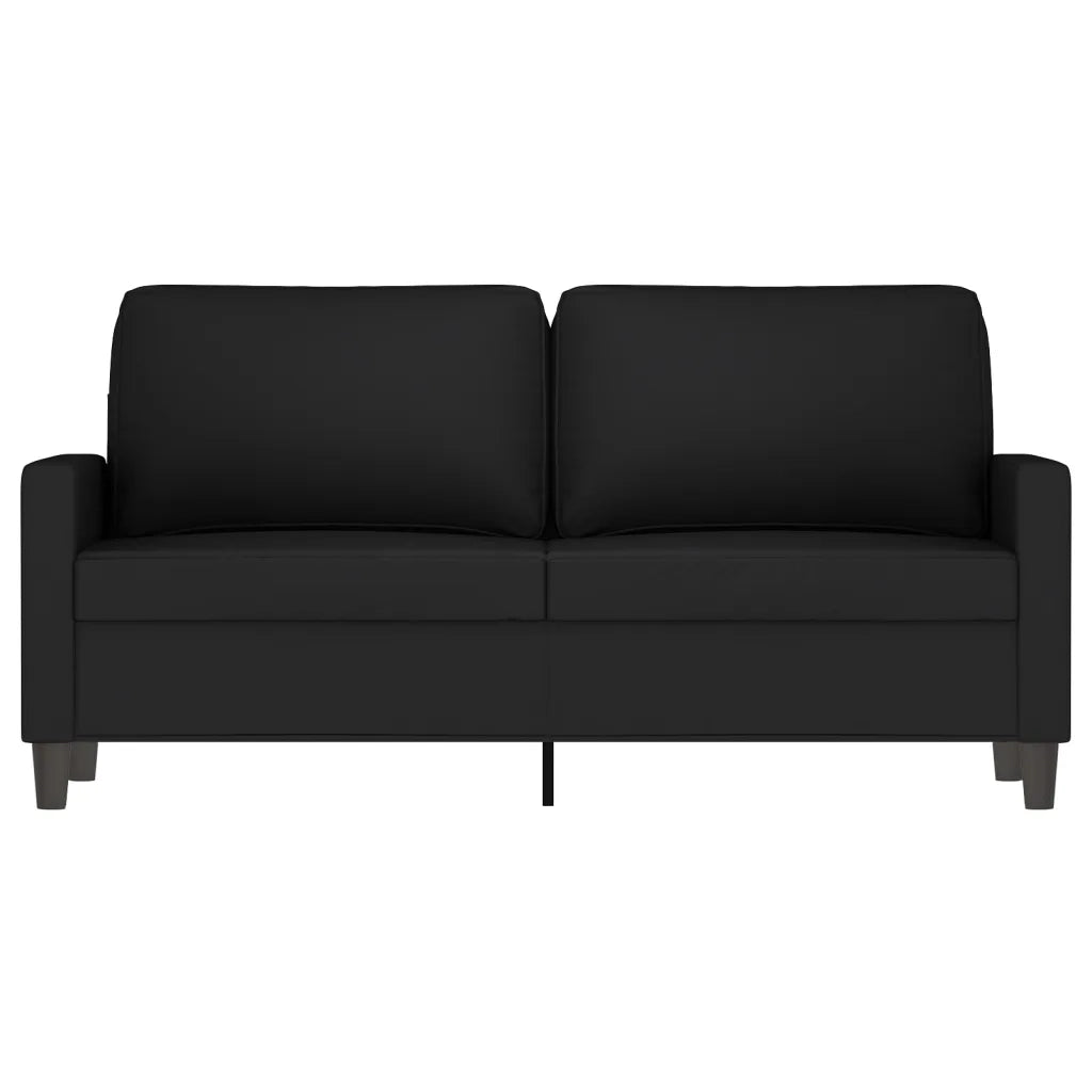 Divano a 2 Posti Nero 140 cm in Vellutocod mxl 131141