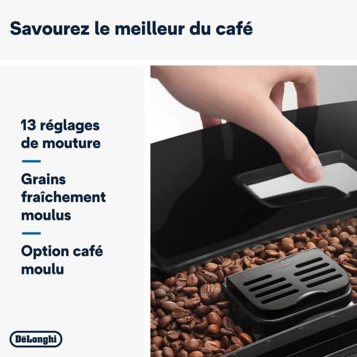 DELONGHI ECAM22.140.B MAGNIFICA Macchina per caffè espresso automatica con macinacaffè - Nero