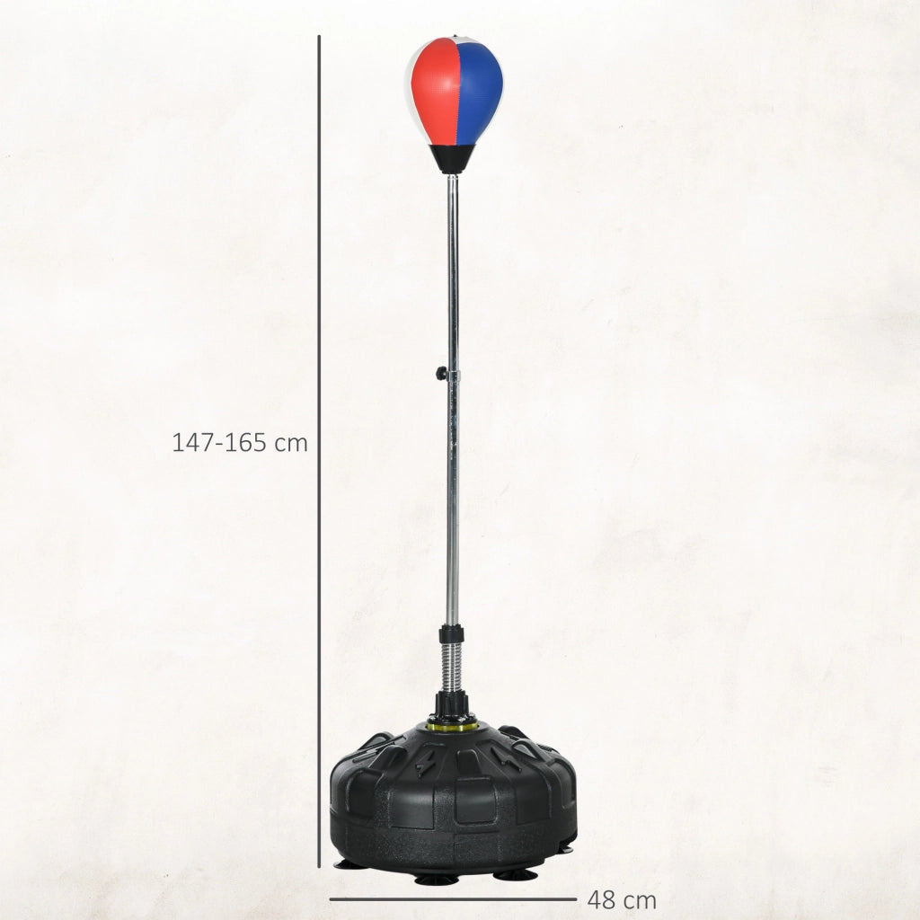 Sacco da boxe su piede con base zavorrata ¨C zephmum ¨C 48x48x147 cm nero