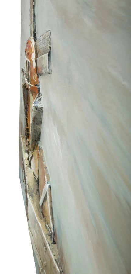 Dipinto su Tela Mulino a Vento 120x3,7x80 cm in Alluminio Plastica e Canvas
