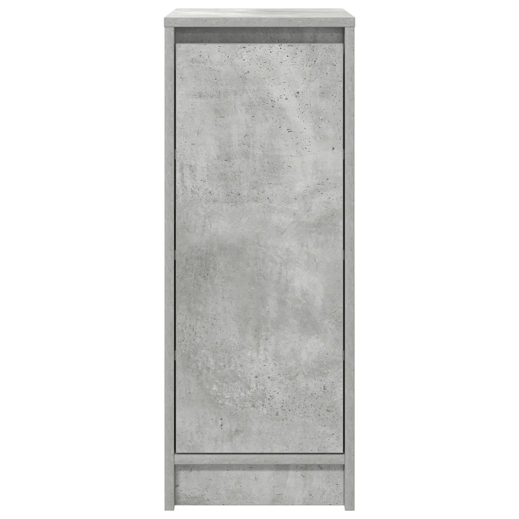 Scarpiera-Scaffale per scarpe Grigio Cemento 29,5x34x76 cm in Legno Multistrato