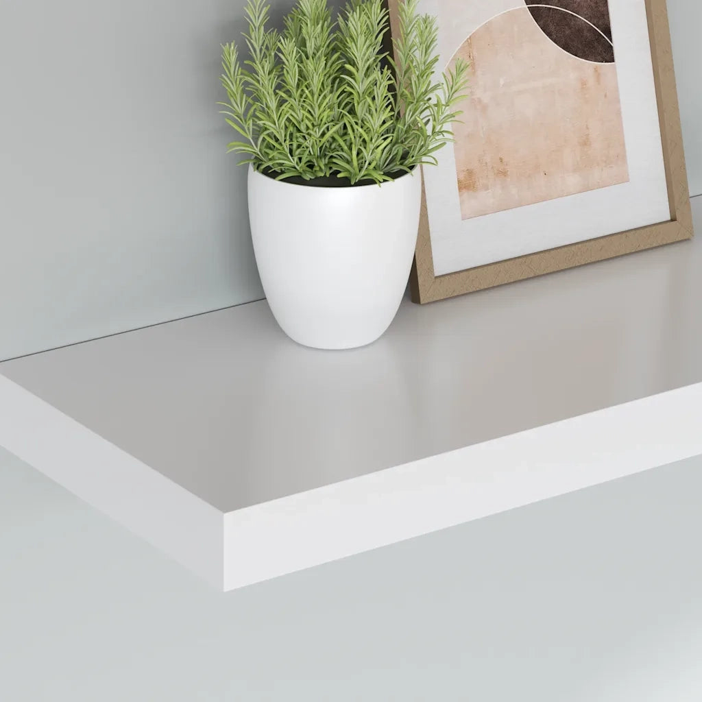 Scaffale a Parete Bianco 80x23,5x3,8 cm in MDF cod mxl 33365
