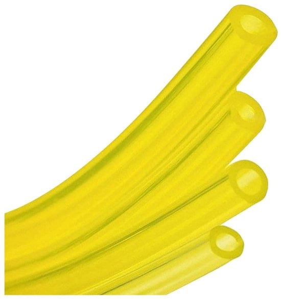 Serpenti di gomma per benzina flessibili - 4 dimensioni - gialli - resistenti all'olio - per piccoli motori - adatti per taglieri di erba