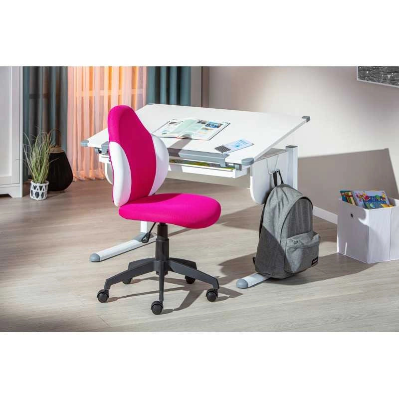 Poltroncina ragazzo Inter Link in morbido pu colorato lampone/bianca