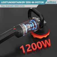 Lucidatrice 1200W Con borsa Levigatrice a 6 livelli fino a 3000rpm Smerigliatrice rotativa