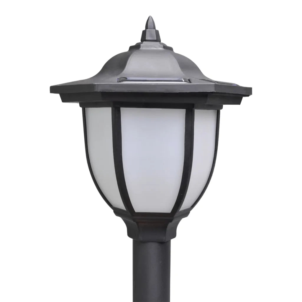 Set di 4 lampade solari da giardino con picchetti 70 x 70 x 70 cm PP nero 02_0046368