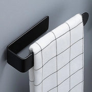 Sostegno asciugamano senza fori nero - 20CM Sostegno asciugamano autoadesivo per bagno cucina, acciaio inossidabile SUS 304