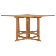Tavolo da Giardino Pieghevole 110x110x75 cm in Massello di Teak 318481