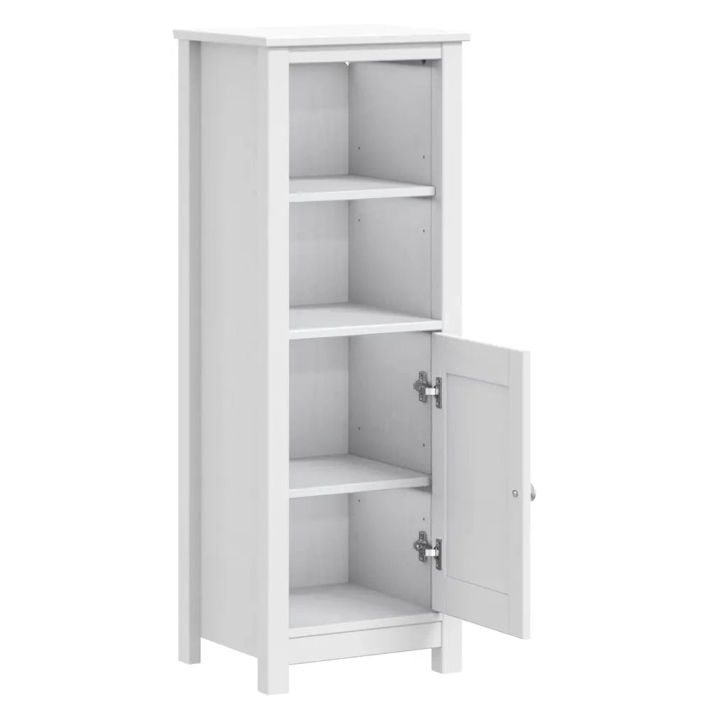 Mobiletto da bagno rustico con 4 ripiani contenitore 40 x 34 x 110 cm pino bianco massello 02_0047337