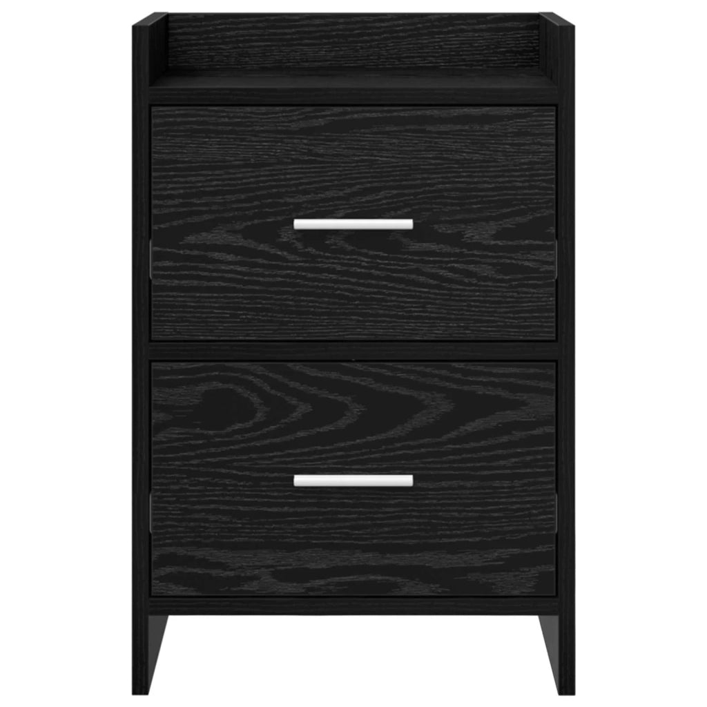Comodini 2 pcs Rovere Nero 40 x 30 x 60 cm Legno ingegnerizzato 8010966