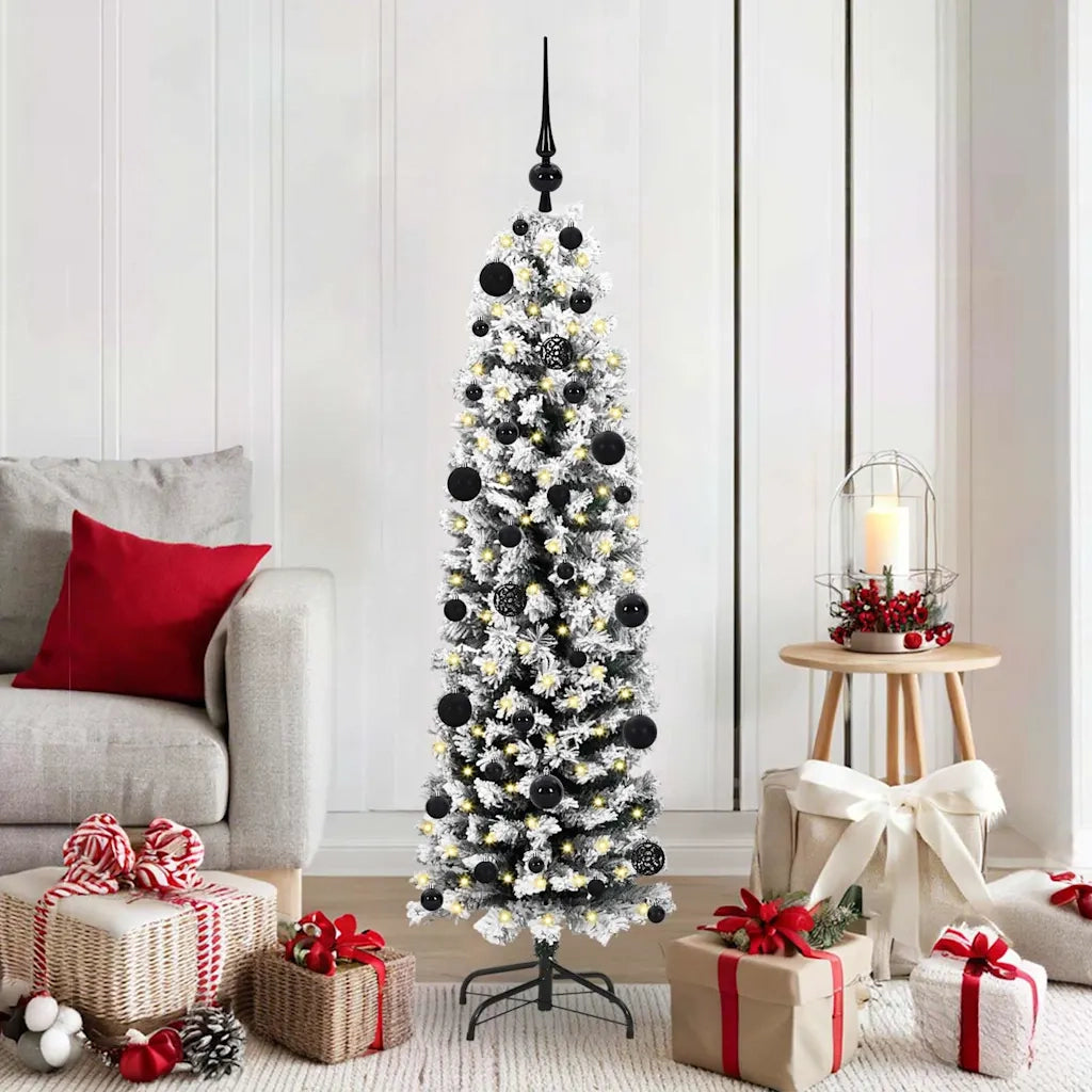 Albero di Natale | Decorazioni natalizie artificiale con 150 LED Verde 150 cm