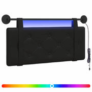 Testiera | Testata sospesa Con luce LED Nero Similpelle