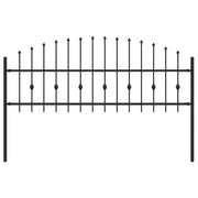 Recinzione da Giardino | Recinzione a punte Asten Nero